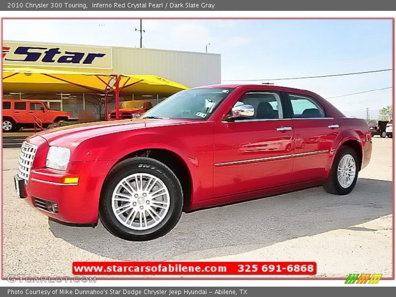 Inferno Red Crystal Pearl / Dark Slate Gray 2010 Chrysler 300 Touring