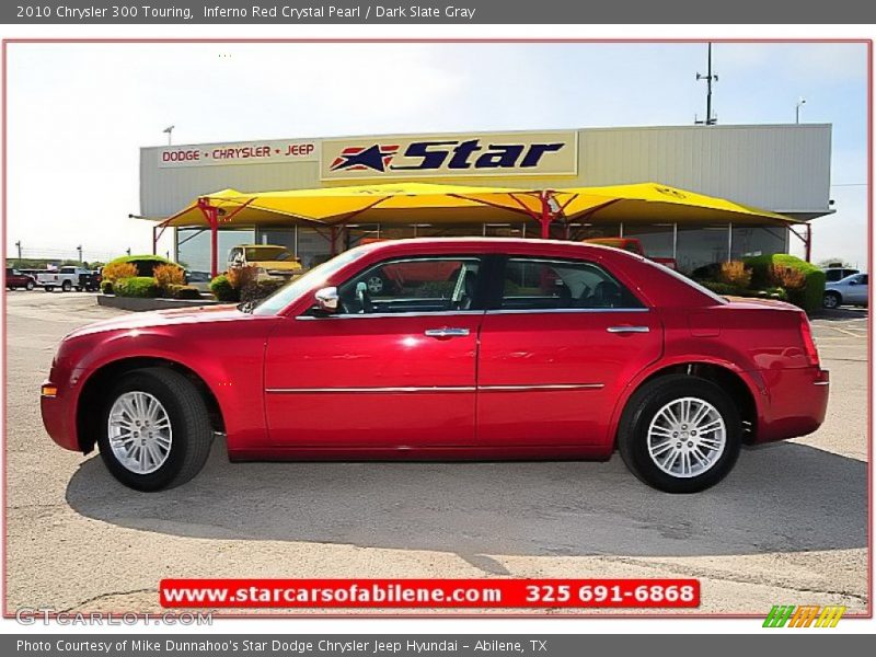 Inferno Red Crystal Pearl / Dark Slate Gray 2010 Chrysler 300 Touring