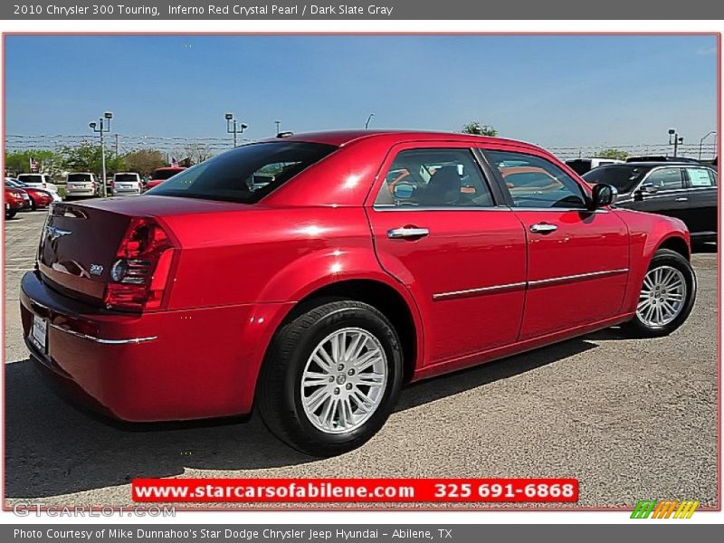 Inferno Red Crystal Pearl / Dark Slate Gray 2010 Chrysler 300 Touring