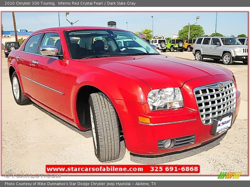 Inferno Red Crystal Pearl / Dark Slate Gray 2010 Chrysler 300 Touring