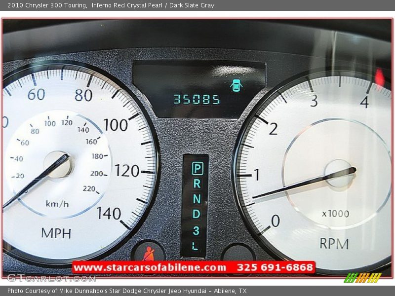 Inferno Red Crystal Pearl / Dark Slate Gray 2010 Chrysler 300 Touring