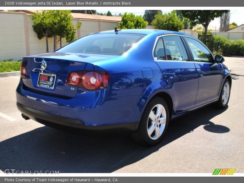 Laser Blue Metallic / Anthracite Black 2008 Volkswagen Jetta SE Sedan