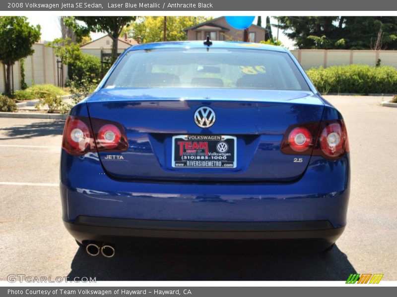 Laser Blue Metallic / Anthracite Black 2008 Volkswagen Jetta SE Sedan