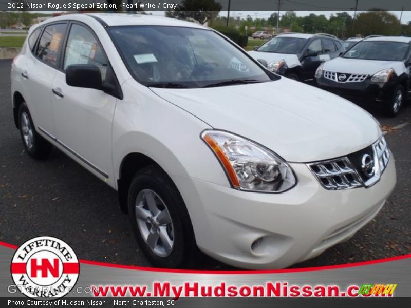 Pearl White / Gray 2012 Nissan Rogue S Special Edition