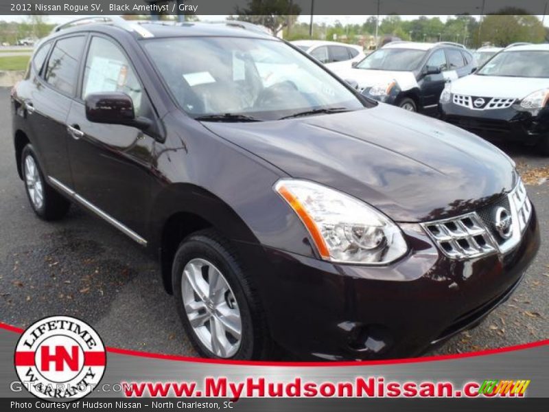 Black Amethyst / Gray 2012 Nissan Rogue SV