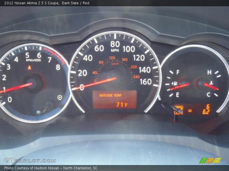 Dark Slate / Red 2012 Nissan Altima 2.5 S Coupe