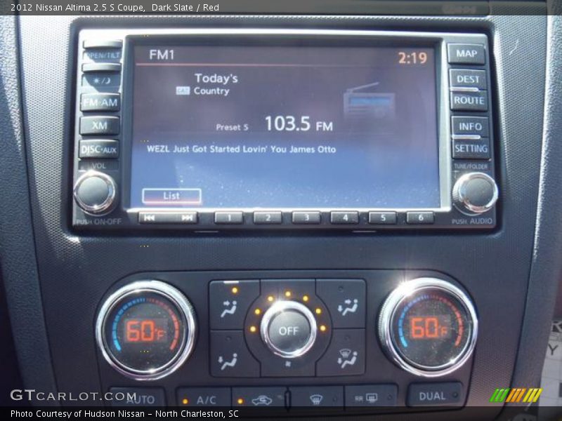 Dark Slate / Red 2012 Nissan Altima 2.5 S Coupe