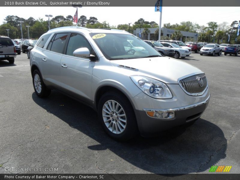 Quicksilver Metallic / Ebony/Ebony 2010 Buick Enclave CXL