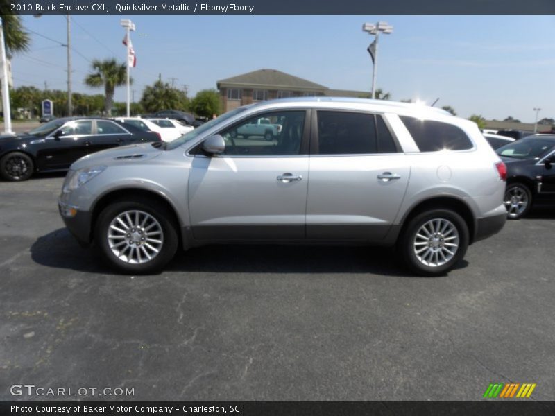 Quicksilver Metallic / Ebony/Ebony 2010 Buick Enclave CXL