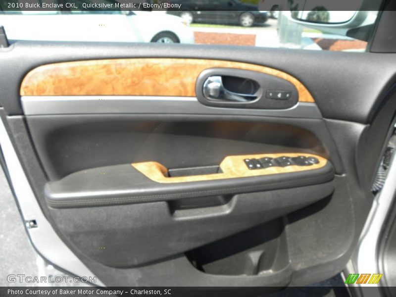 Quicksilver Metallic / Ebony/Ebony 2010 Buick Enclave CXL