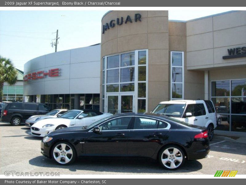 Ebony Black / Charcoal/Charcoal 2009 Jaguar XF Supercharged