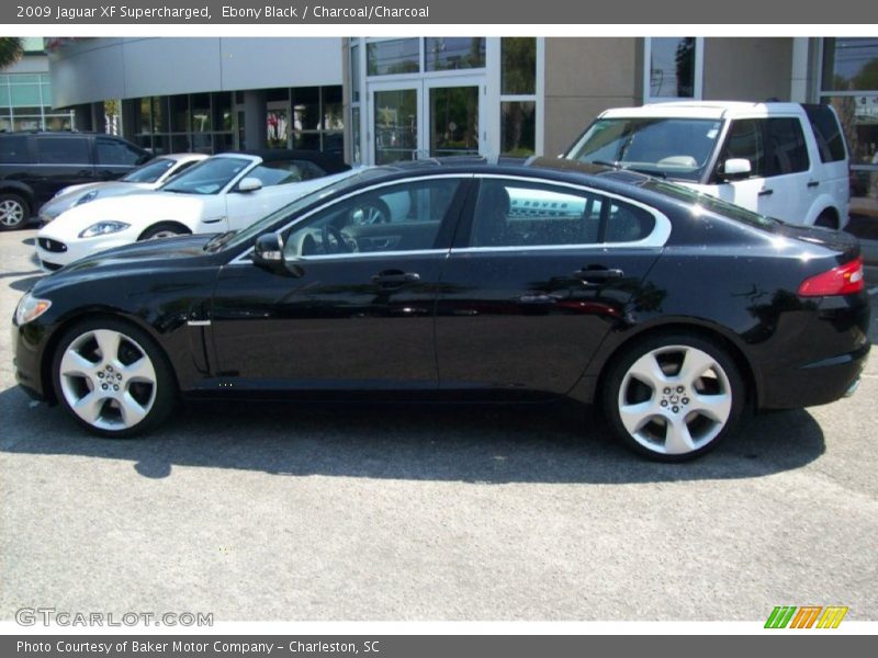 Ebony Black / Charcoal/Charcoal 2009 Jaguar XF Supercharged