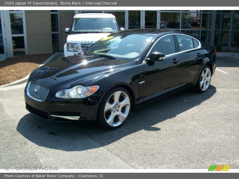 Ebony Black / Charcoal/Charcoal 2009 Jaguar XF Supercharged