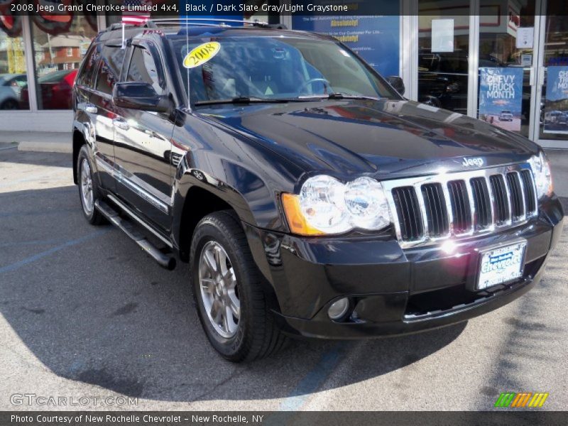 Black / Dark Slate Gray/Light Graystone 2008 Jeep Grand Cherokee Limited 4x4