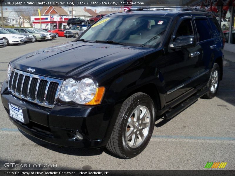 Black / Dark Slate Gray/Light Graystone 2008 Jeep Grand Cherokee Limited 4x4