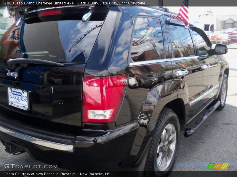 Black / Dark Slate Gray/Light Graystone 2008 Jeep Grand Cherokee Limited 4x4