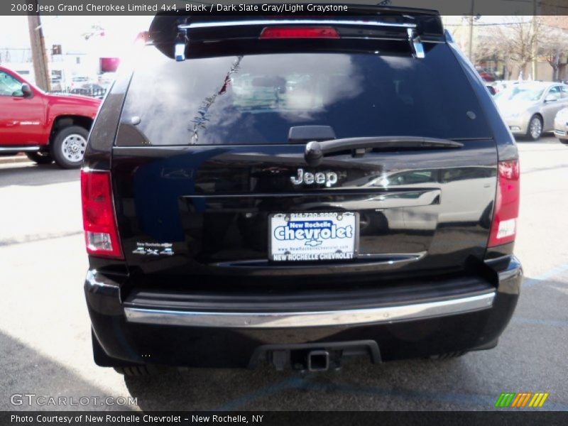 Black / Dark Slate Gray/Light Graystone 2008 Jeep Grand Cherokee Limited 4x4
