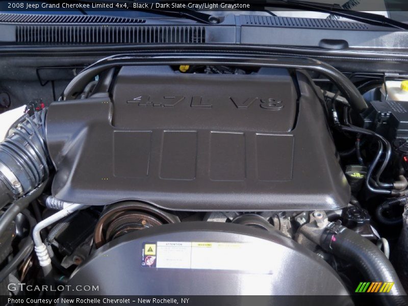 Black / Dark Slate Gray/Light Graystone 2008 Jeep Grand Cherokee Limited 4x4