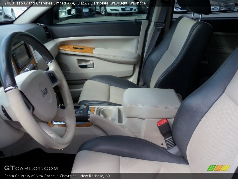 Black / Dark Slate Gray/Light Graystone 2008 Jeep Grand Cherokee Limited 4x4