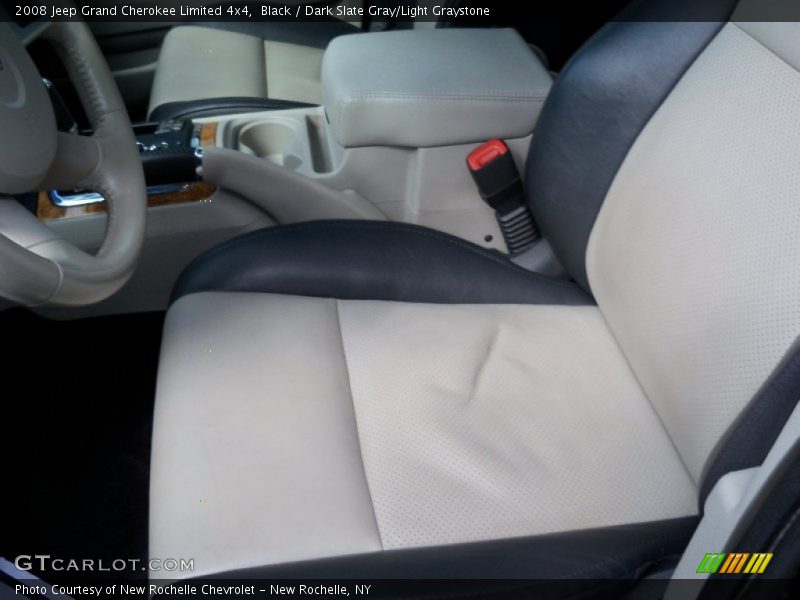 Black / Dark Slate Gray/Light Graystone 2008 Jeep Grand Cherokee Limited 4x4