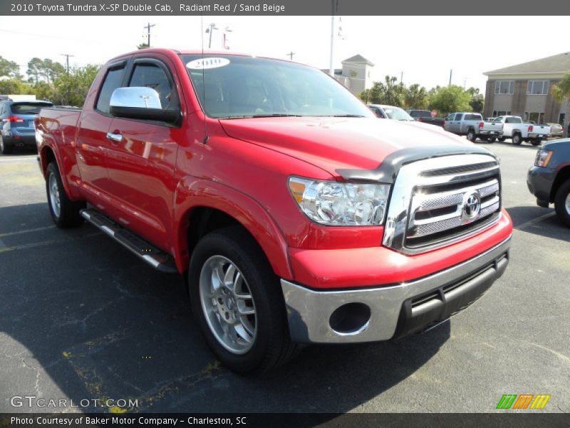 Radiant Red / Sand Beige 2010 Toyota Tundra X-SP Double Cab