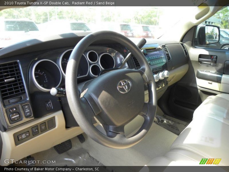 Radiant Red / Sand Beige 2010 Toyota Tundra X-SP Double Cab