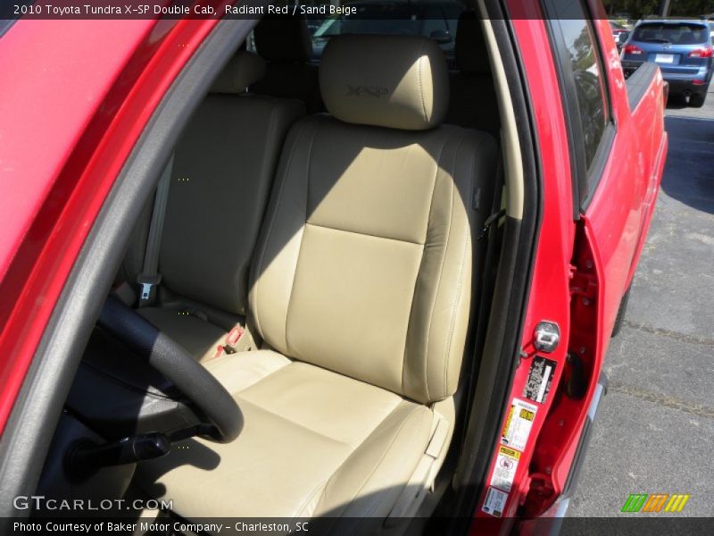 Radiant Red / Sand Beige 2010 Toyota Tundra X-SP Double Cab