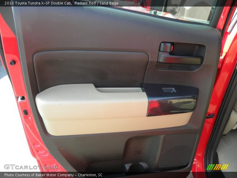 Radiant Red / Sand Beige 2010 Toyota Tundra X-SP Double Cab