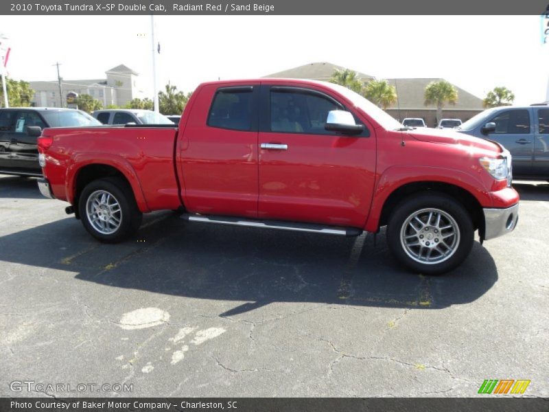 Radiant Red / Sand Beige 2010 Toyota Tundra X-SP Double Cab