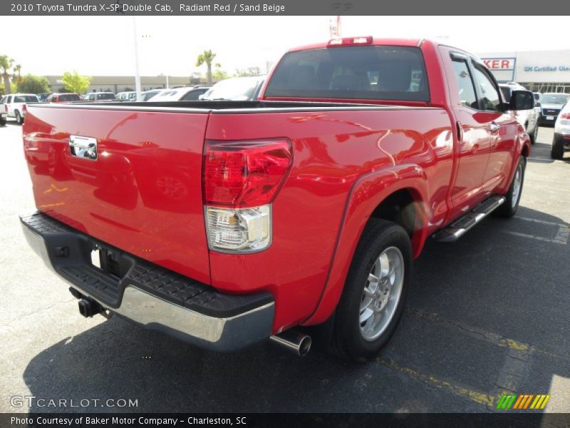 Radiant Red / Sand Beige 2010 Toyota Tundra X-SP Double Cab
