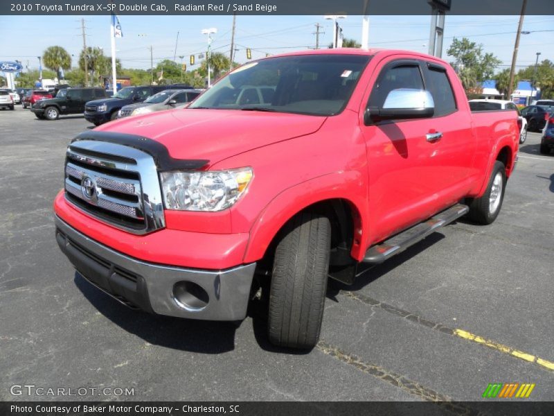 Radiant Red / Sand Beige 2010 Toyota Tundra X-SP Double Cab