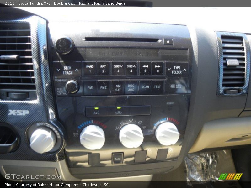 Radiant Red / Sand Beige 2010 Toyota Tundra X-SP Double Cab
