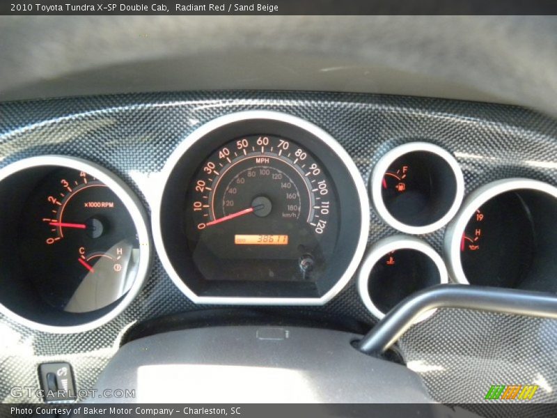 Radiant Red / Sand Beige 2010 Toyota Tundra X-SP Double Cab