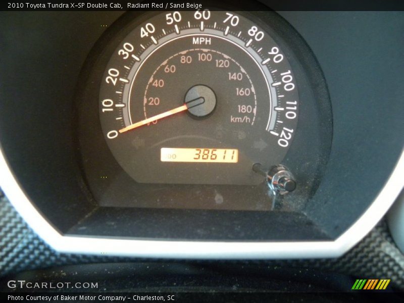 Radiant Red / Sand Beige 2010 Toyota Tundra X-SP Double Cab