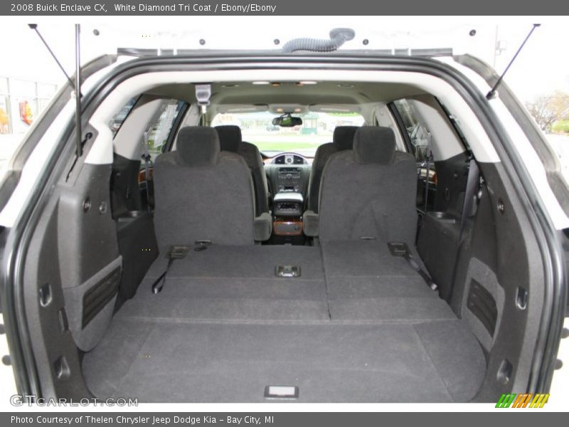 White Diamond Tri Coat / Ebony/Ebony 2008 Buick Enclave CX