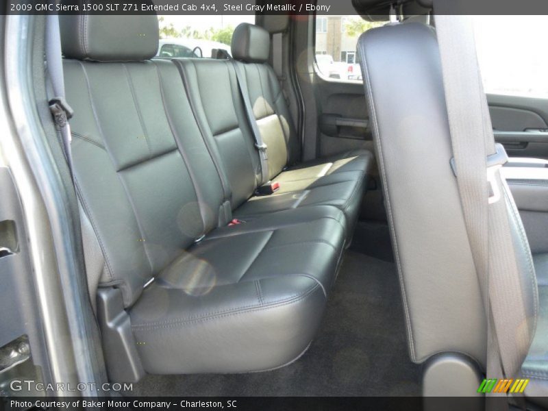Steel Gray Metallic / Ebony 2009 GMC Sierra 1500 SLT Z71 Extended Cab 4x4