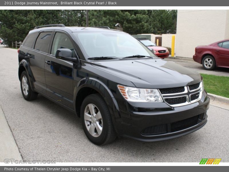 Brilliant Black Crystal Pearl / Black 2011 Dodge Journey Mainstreet