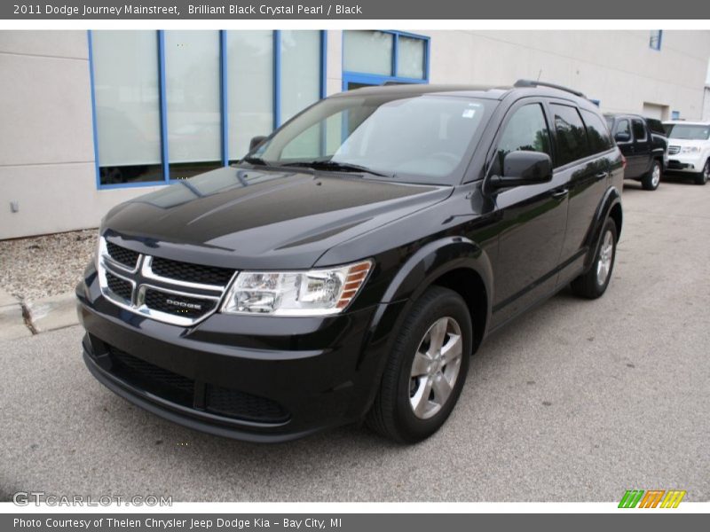 Brilliant Black Crystal Pearl / Black 2011 Dodge Journey Mainstreet