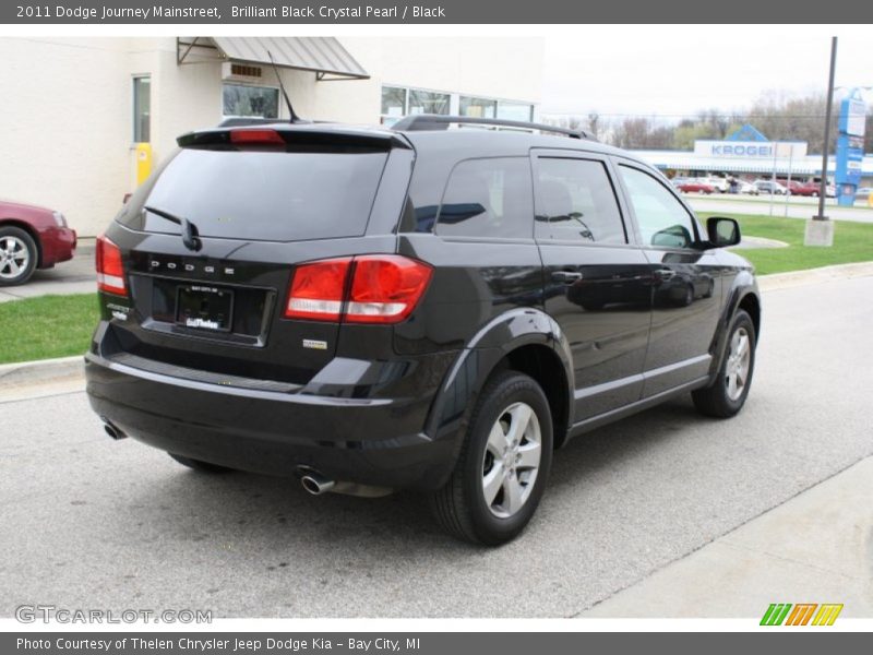 Brilliant Black Crystal Pearl / Black 2011 Dodge Journey Mainstreet