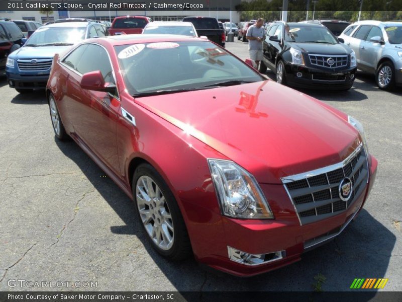 Crystal Red Tintcoat / Cashmere/Cocoa 2011 Cadillac CTS Coupe