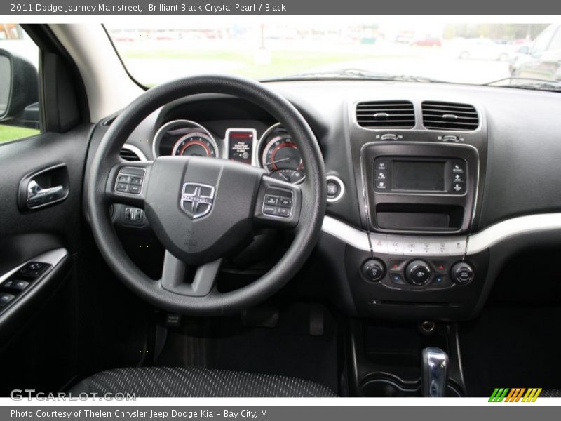 Brilliant Black Crystal Pearl / Black 2011 Dodge Journey Mainstreet