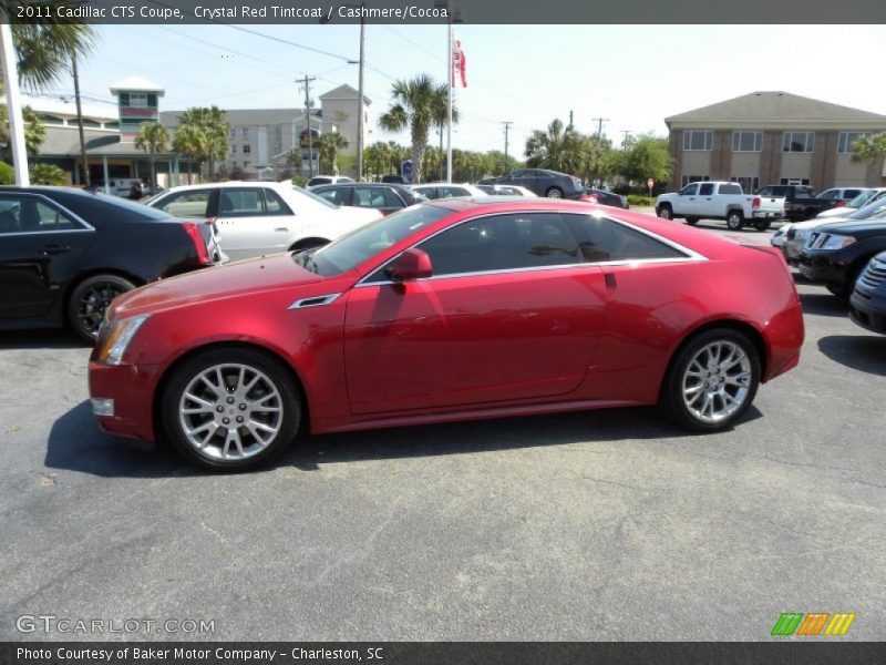 Crystal Red Tintcoat / Cashmere/Cocoa 2011 Cadillac CTS Coupe