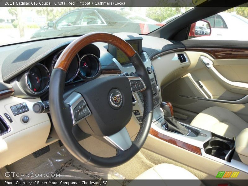 Crystal Red Tintcoat / Cashmere/Cocoa 2011 Cadillac CTS Coupe
