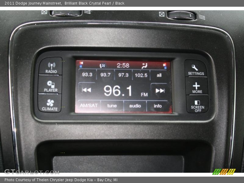 Brilliant Black Crystal Pearl / Black 2011 Dodge Journey Mainstreet