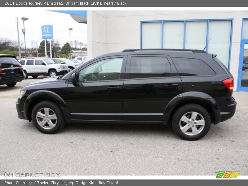 Brilliant Black Crystal Pearl / Black 2011 Dodge Journey Mainstreet