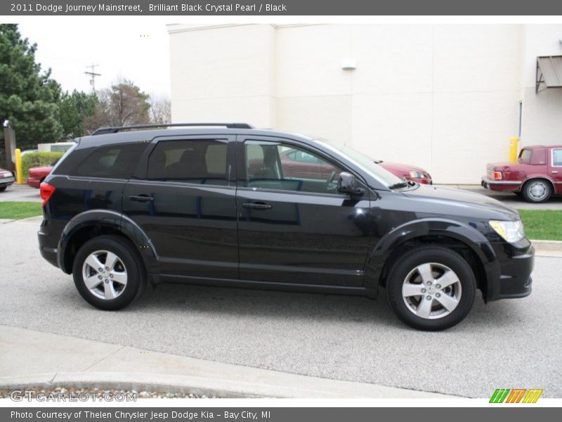Brilliant Black Crystal Pearl / Black 2011 Dodge Journey Mainstreet