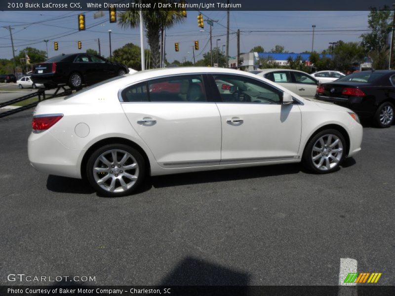 White Diamond Tricoat / Dark Titanium/Light Titanium 2010 Buick LaCrosse CXS