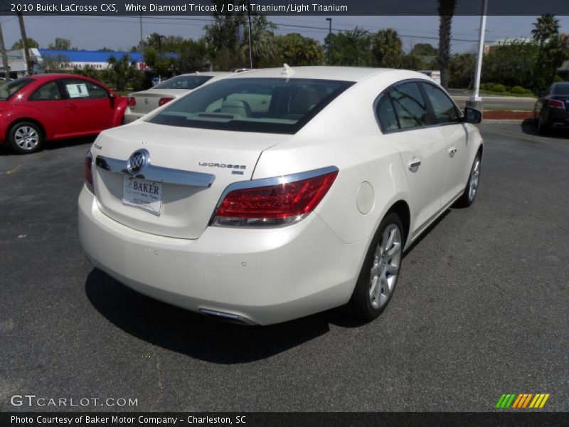 White Diamond Tricoat / Dark Titanium/Light Titanium 2010 Buick LaCrosse CXS