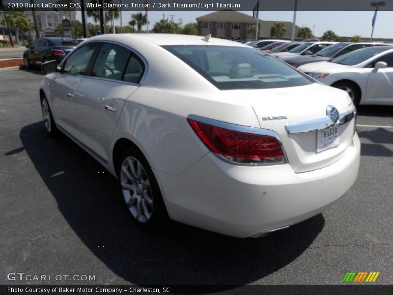 White Diamond Tricoat / Dark Titanium/Light Titanium 2010 Buick LaCrosse CXS