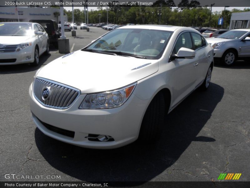 White Diamond Tricoat / Dark Titanium/Light Titanium 2010 Buick LaCrosse CXS